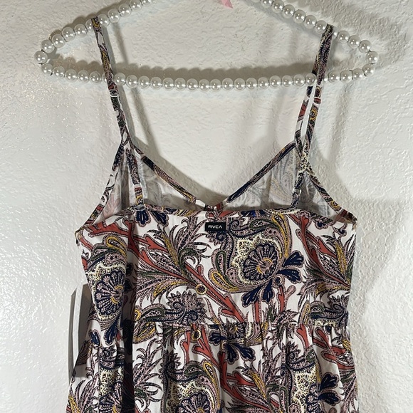 RVCA Frontier Paisley Dress Adjustable Straps Size Small NEW - Picture 7 of 12